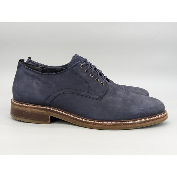 Cole Haan Men\'s Frankland Grand Plain Toe Oxford Navy Nubuck Shoes Size 12 main image 7